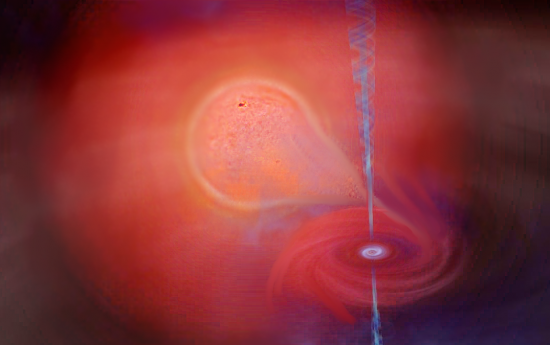 Red Giant and black hole