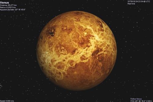 Venus before terraforming no clouds
